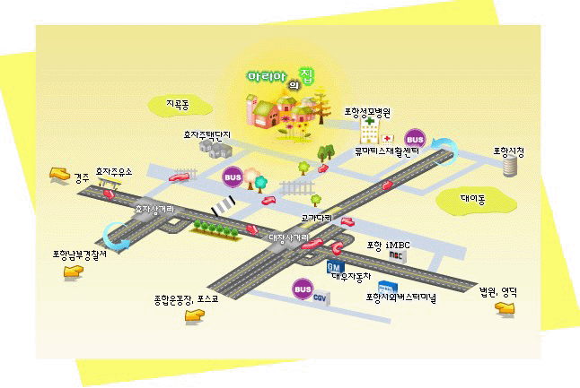 마리아의집(포항) 시설약도