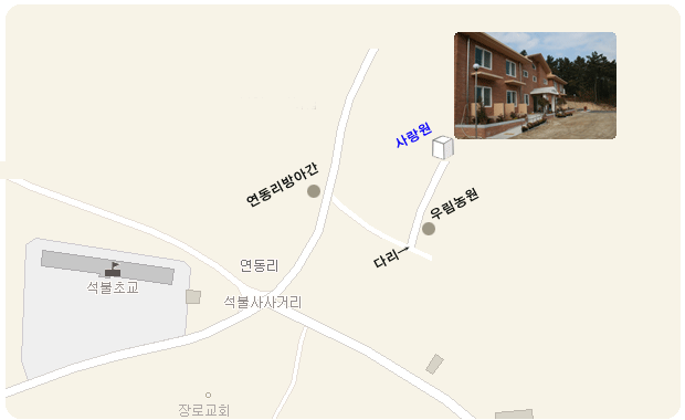 사랑원 시설약도