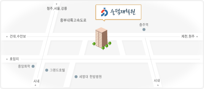 숭덕재활원 시설약도
