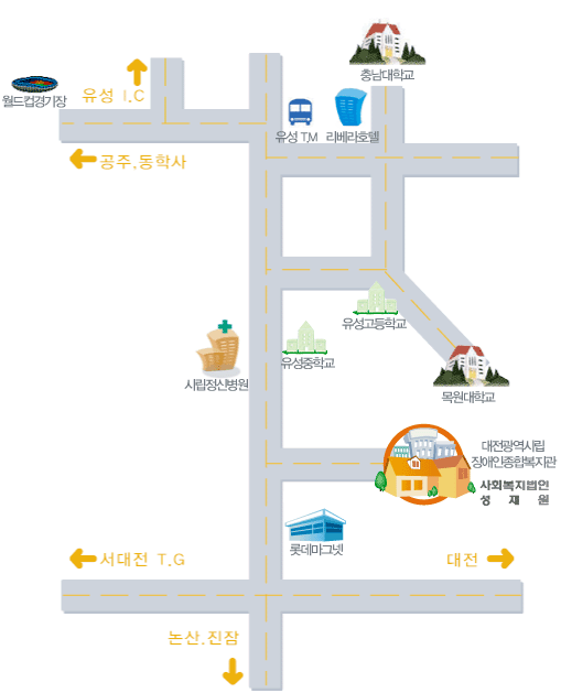 성세재활원 시설약도