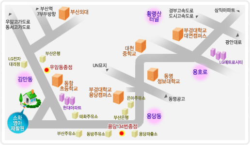 소화영아재활원 시설약도