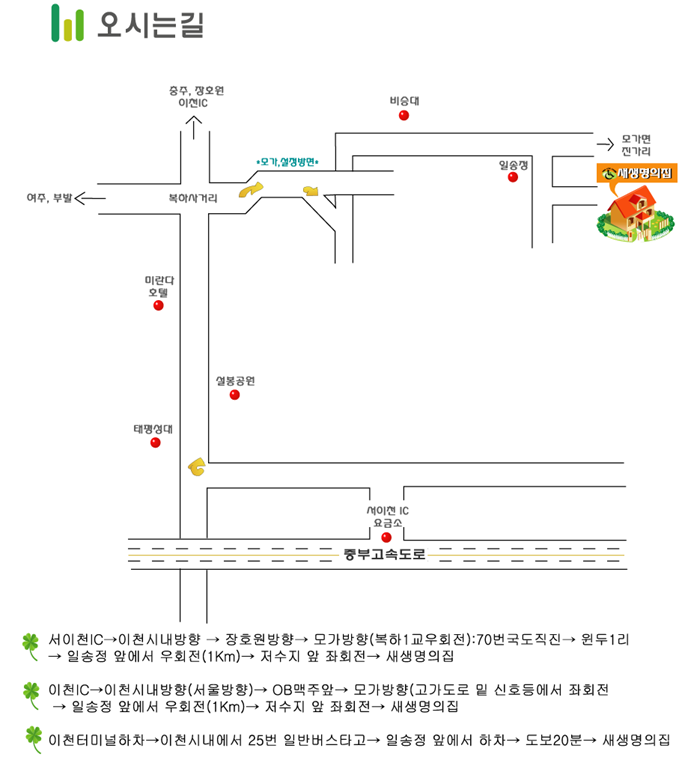 새생명의집 시설약도